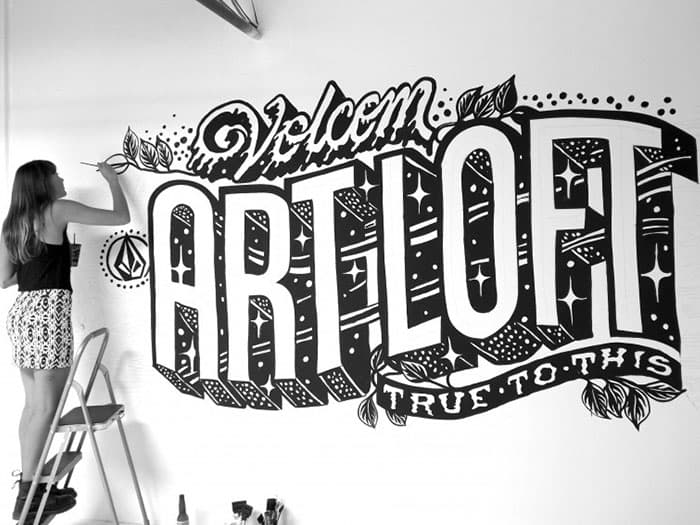 Volcom Artloft Mural by Gemma O&#039;Brien