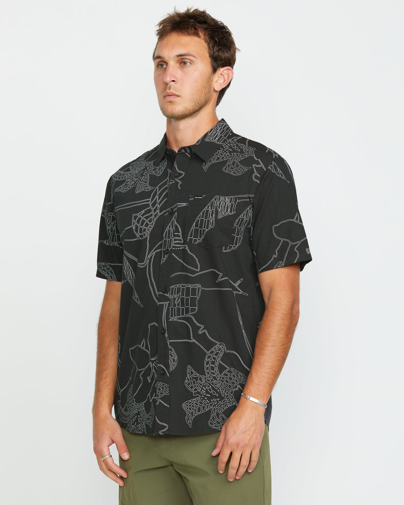 Cad Floral Shirt - STEALTH