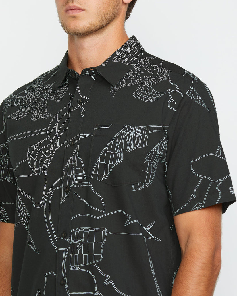 Cad Floral Shirt - STEALTH