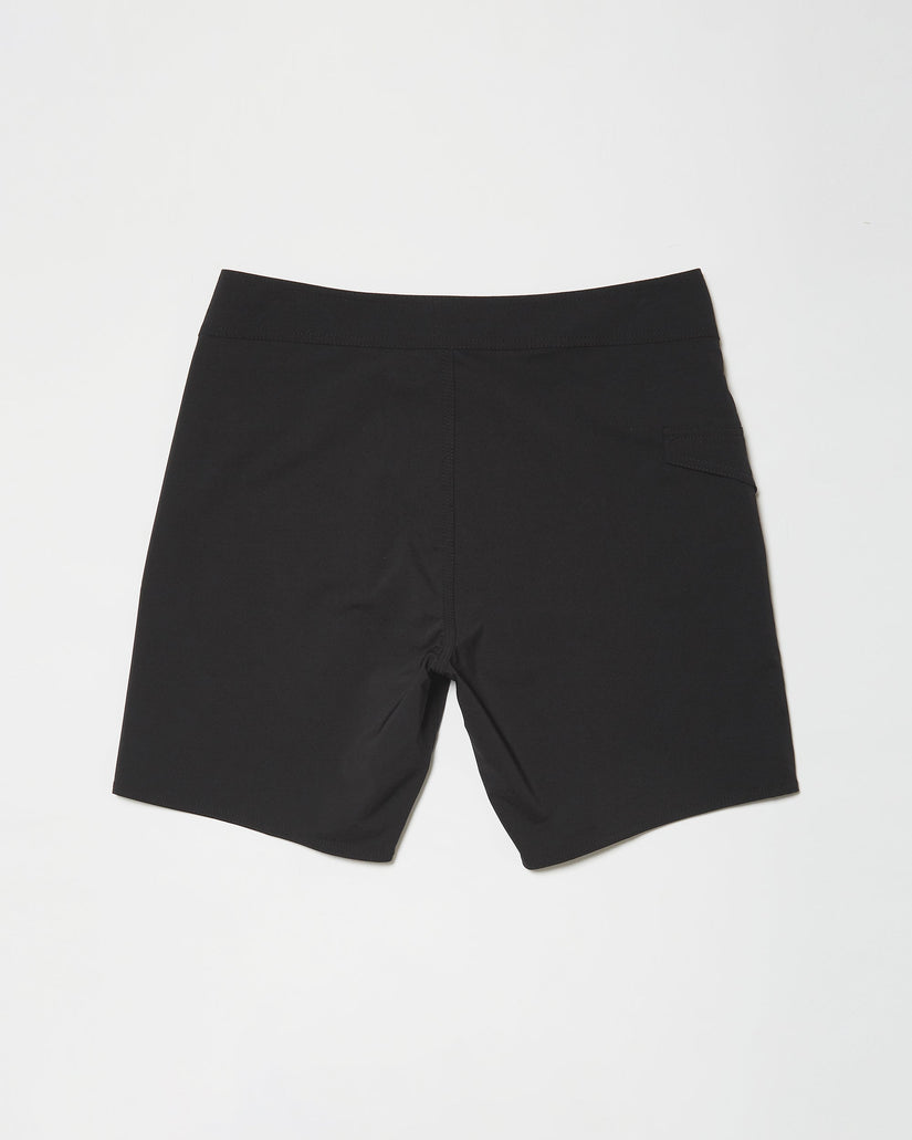 Lido Solid Mod 18" Boardshorts - BLACK