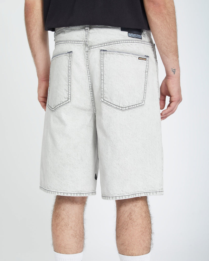 Billow Denim Shorts - BONE