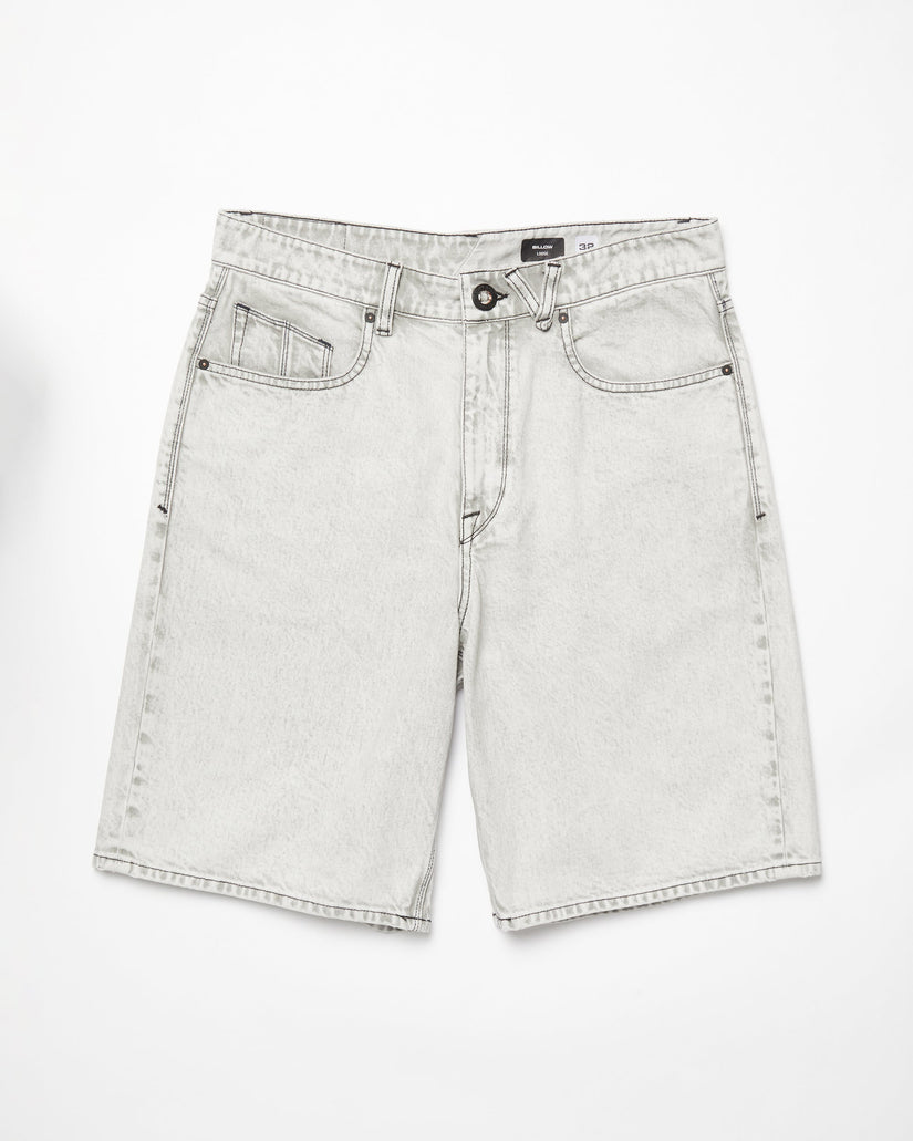 Billow Denim Shorts - BONE