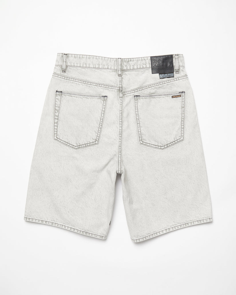 Billow Denim Shorts - BONE