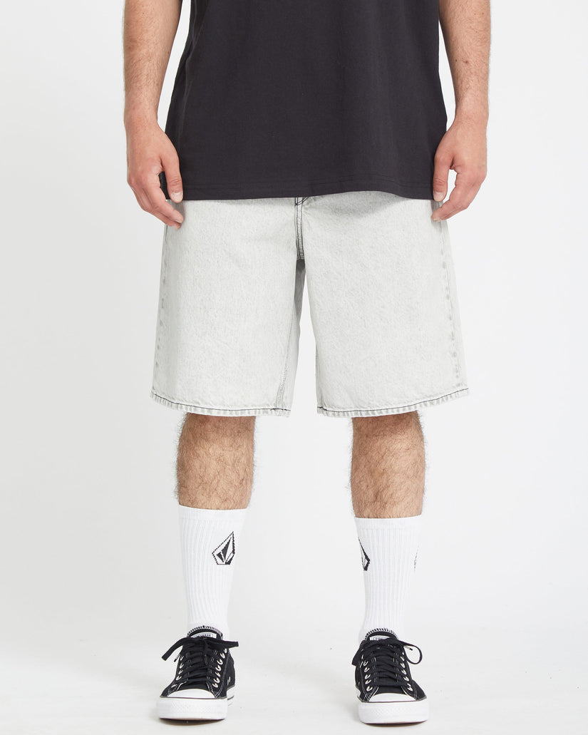 Billow Denim Shorts - BONE