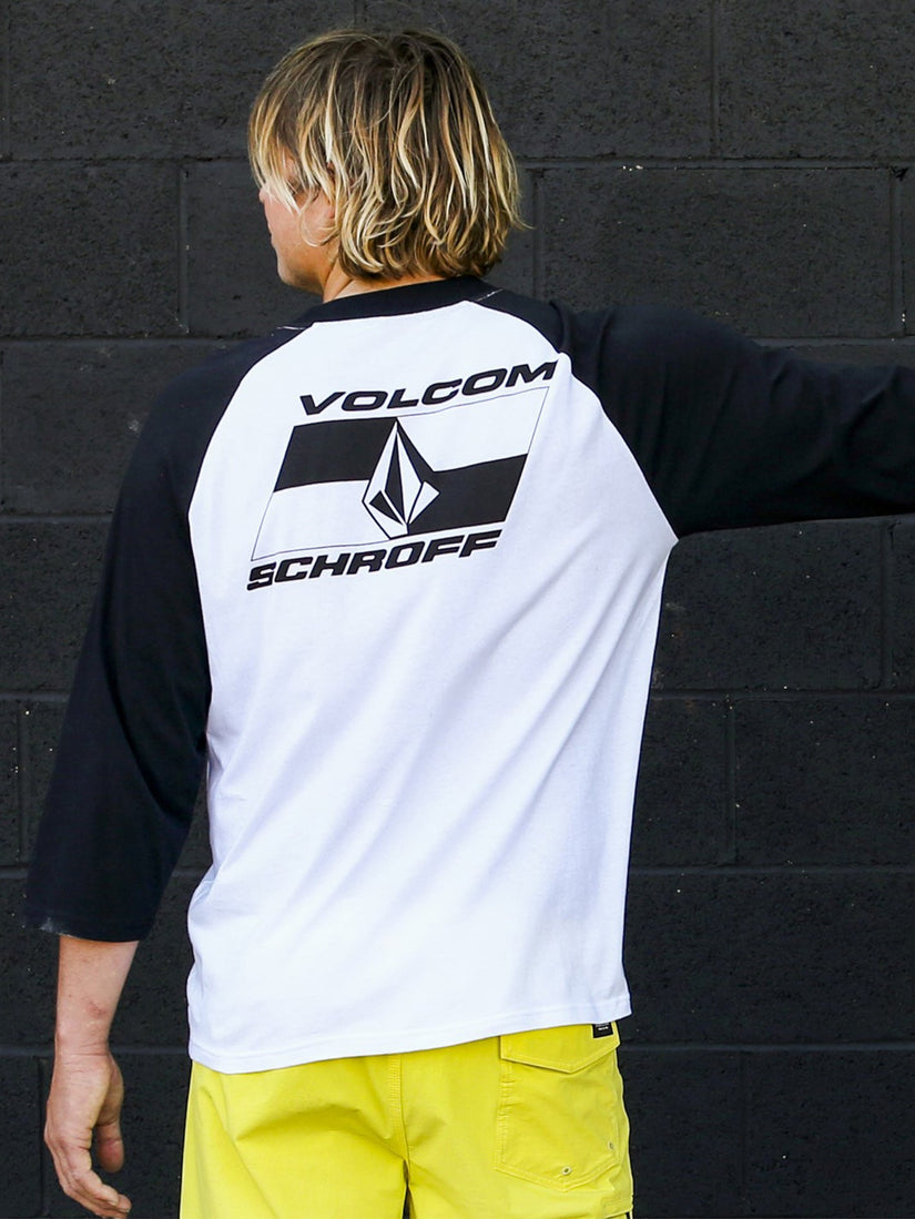 SCHROFF X VOLCOM 3/4 RAGLAN (A4322405_WHT) [F]