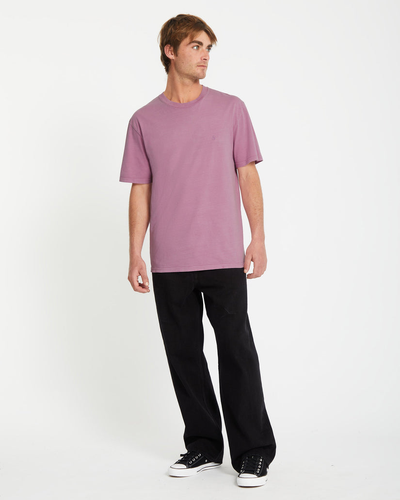 Solid Stone T-shirt - STEEL PURPLE