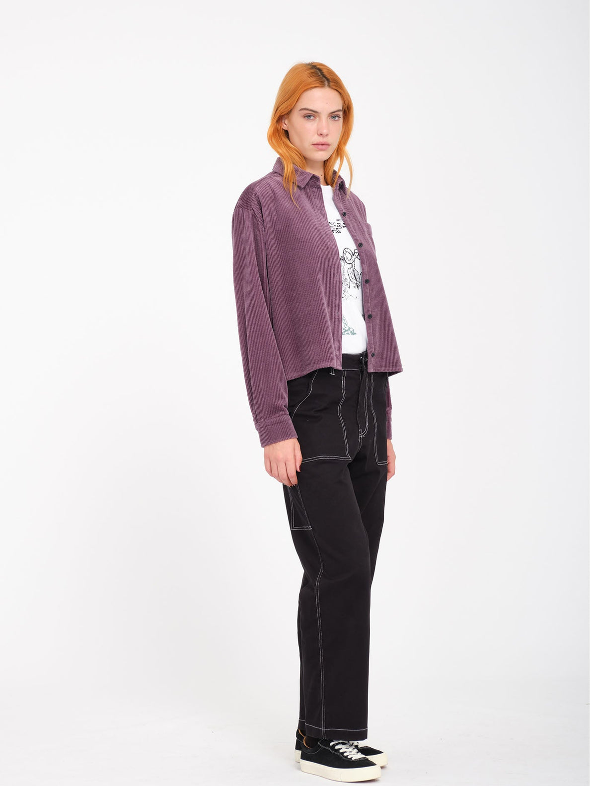 Weellow Corduroy Hemd - Vintage Violet