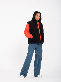 Cord'N Puffjacke - Black