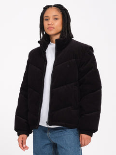 Cord'N Puffjacke - Black