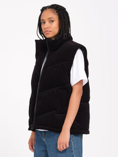 Cord'N Puffjacke - Black