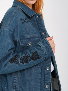 Keutchi Denim Jacke - Vintage Marbled Indigo