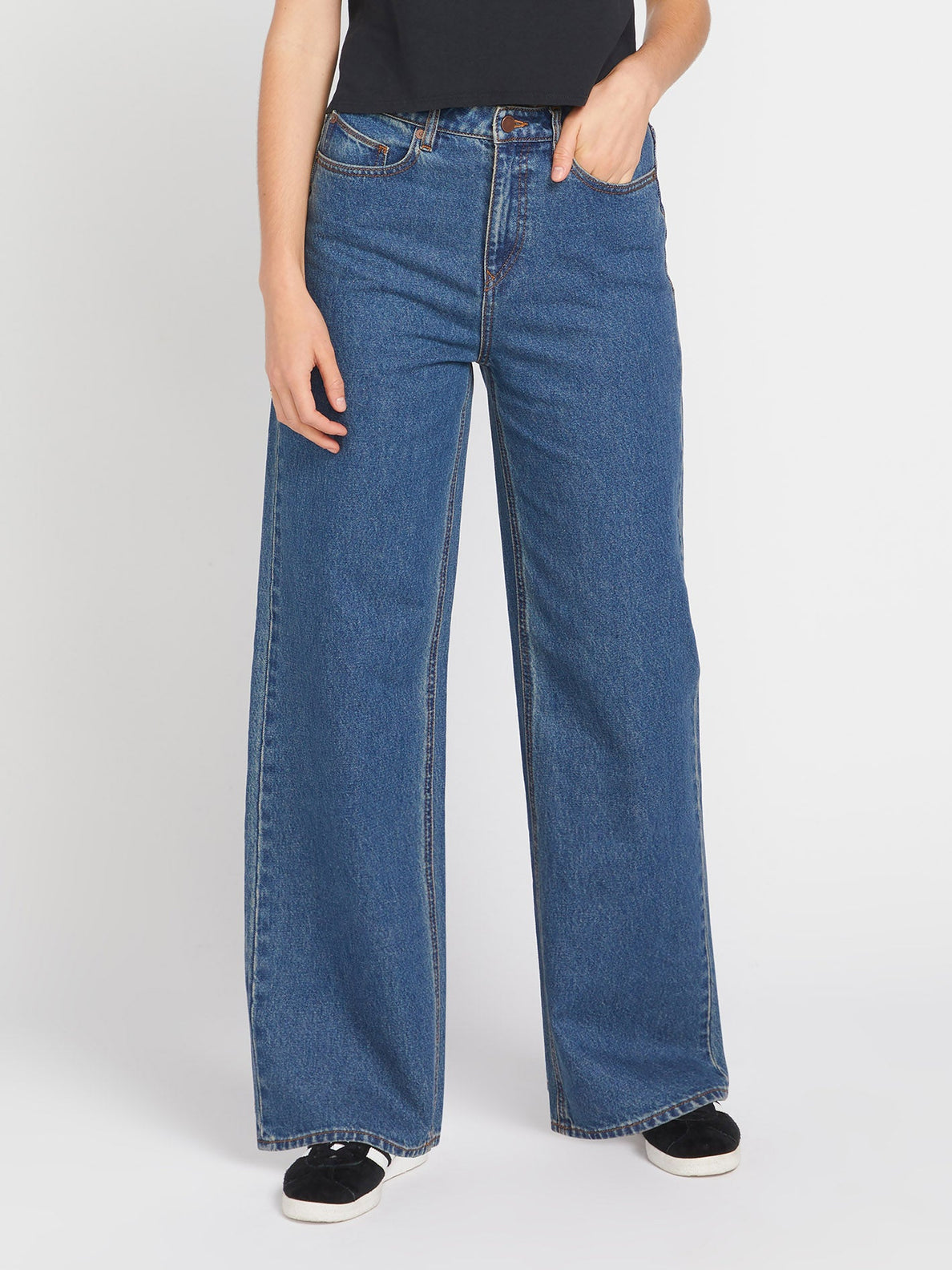 Stoned High Rise Jeans - Indigo Ridge Wash