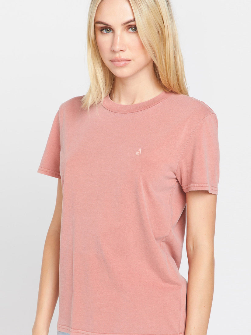 Solid Stone T-Shirt - Mauve Rose