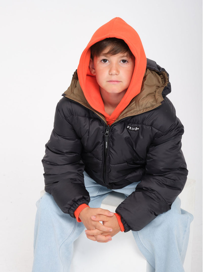 Iconic Puffjacke (Wendbar) - Black  - (KINDER)