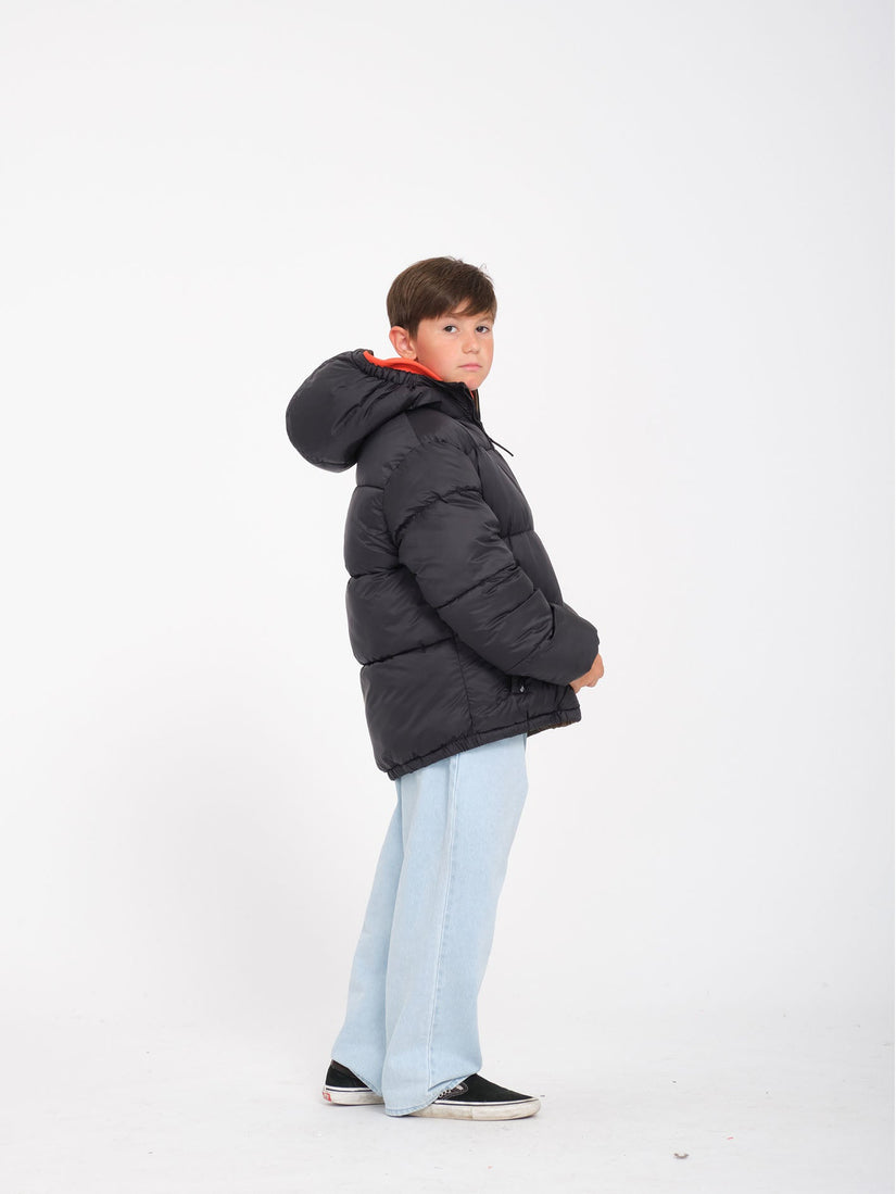 Iconic Puffjacke (Wendbar) - Black  - (KINDER)