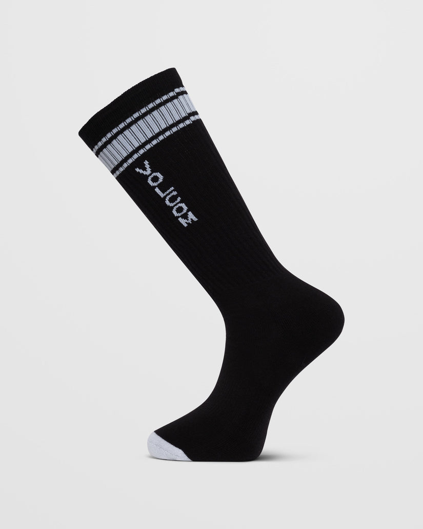 High Stripe Socken - BLACK