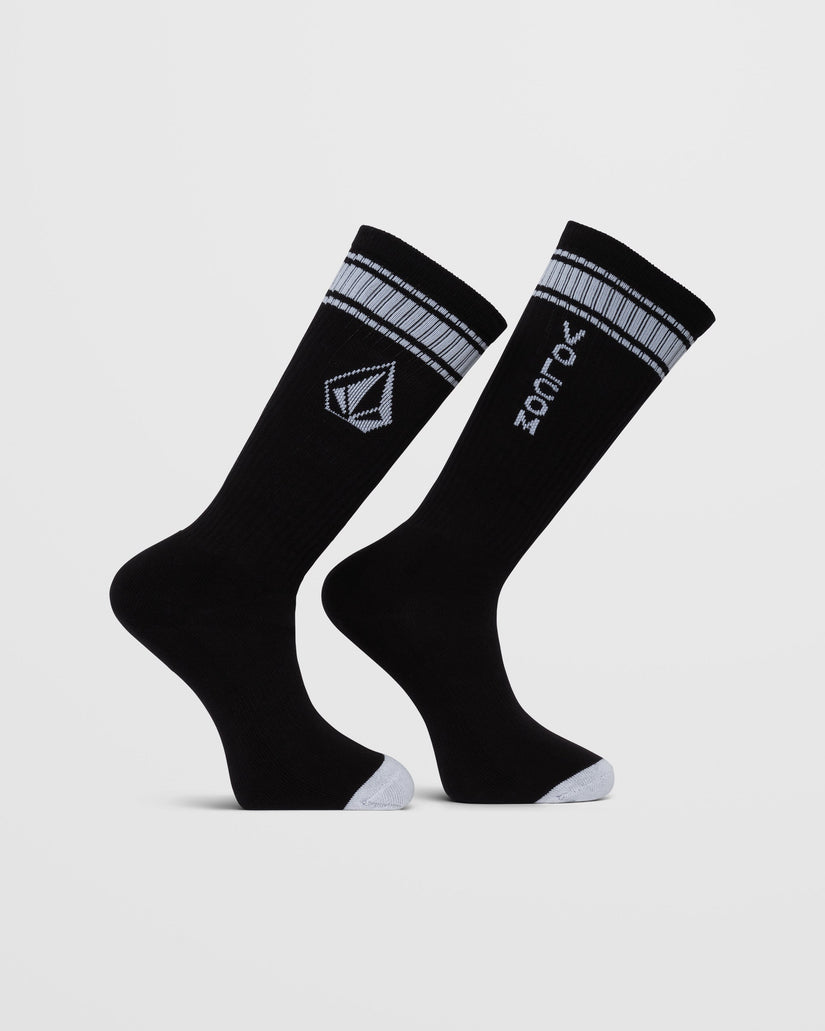 High Stripe Socken - BLACK