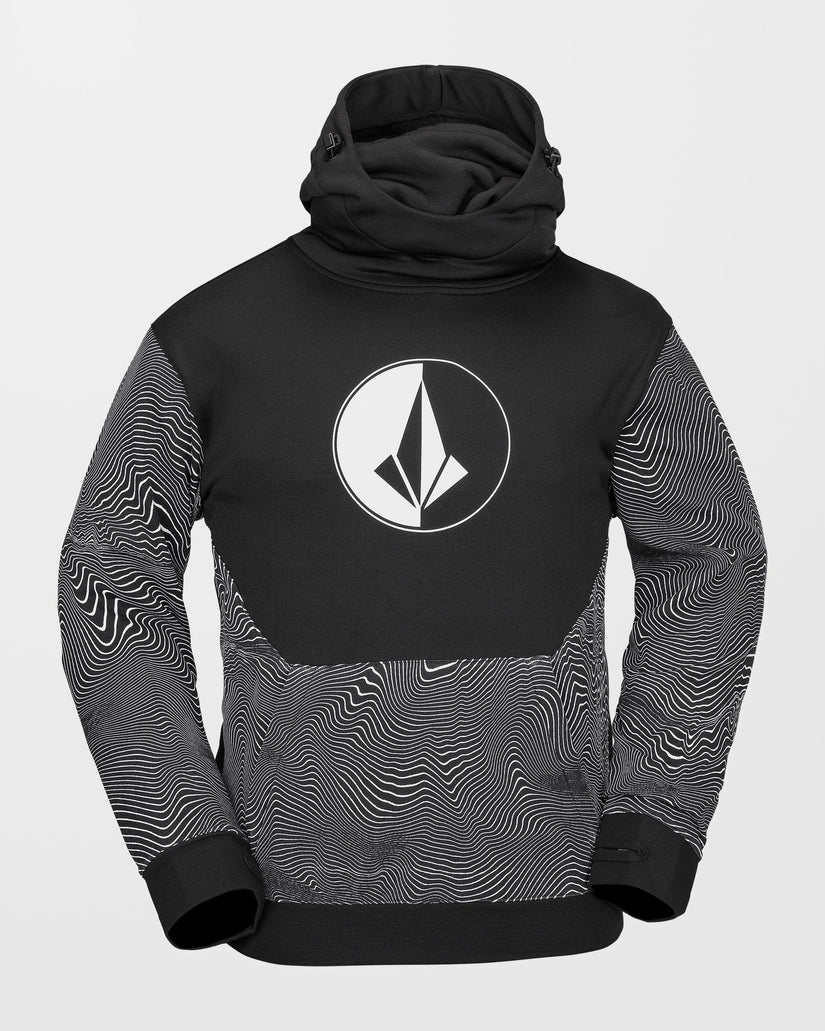 Hydro Riding Kapuzenpullover - Black Print