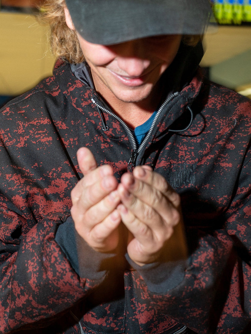 Dustbox Jacke - MAROON CAMO