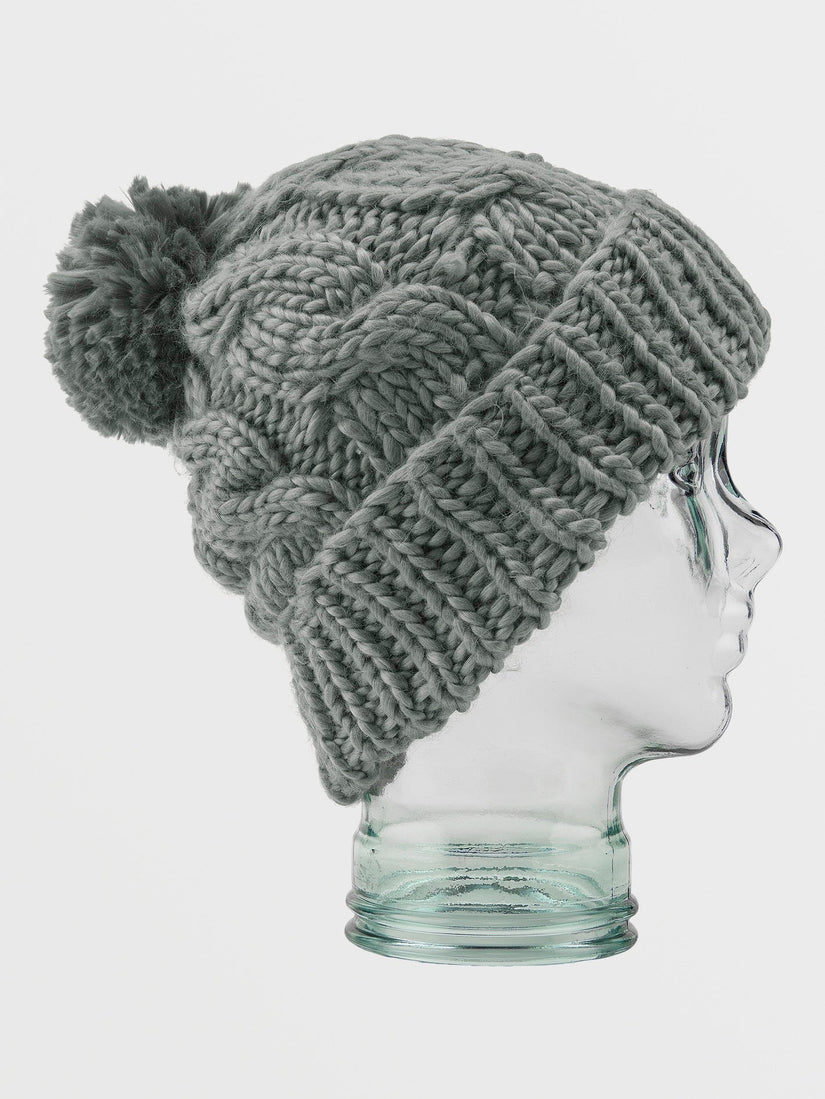 Hand Knit Bobble Beanie - STORM GREY (K5852400_STG) [B]