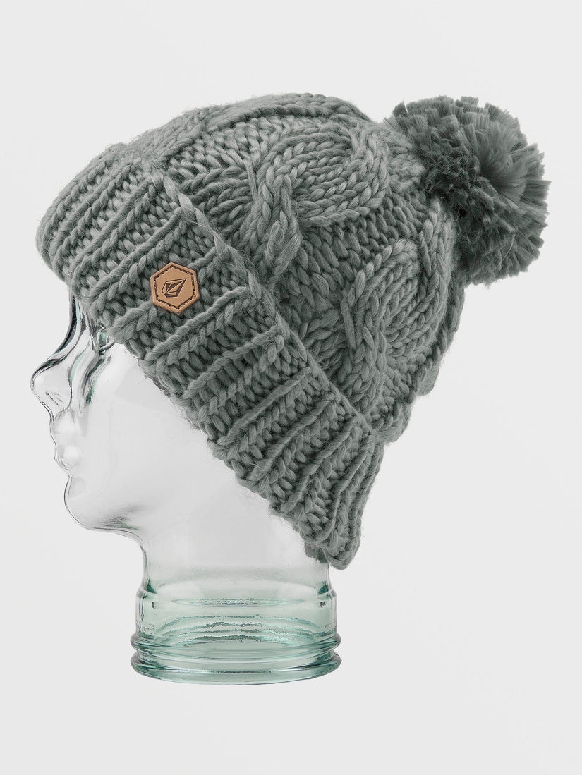 Hand Knit Bobble Beanie - STORM GREY (K5852400_STG) [F]