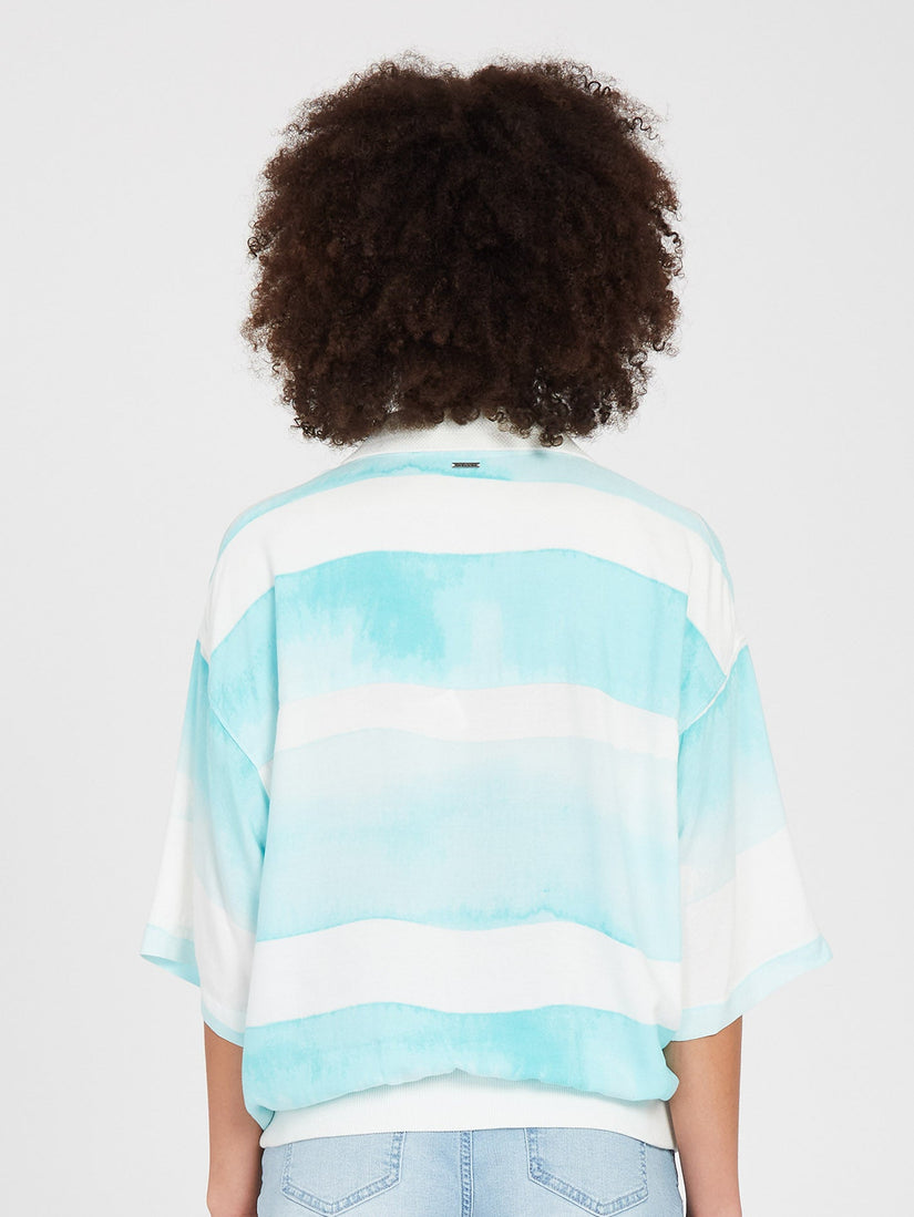 Stay Stripes Shirt - PALE AQUA