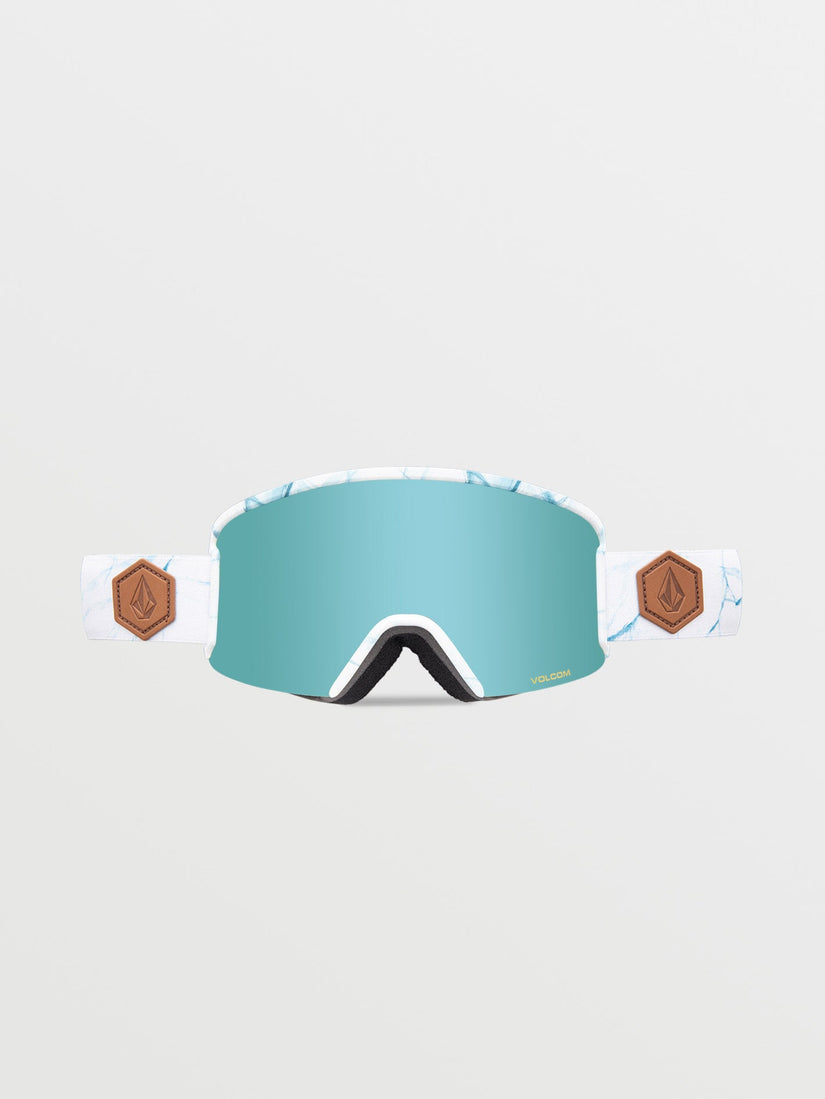 Garden White Ice Goggle (+ Bonus Lens - Dark Grey) - ICE CHROME (VG0123516_ICCH) [B]